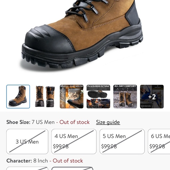 Work Boots Lightweight Breathable Safety Steel Toe Boots for Men Puncture Proof - Picture 5 of 5